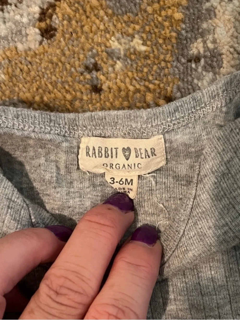 Rabbit + Bear Kids Gray and White One-Piece Bodysuit Bundle